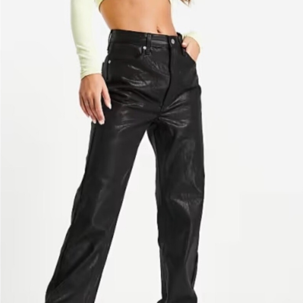 Topshop 90’s Straight Black Pants